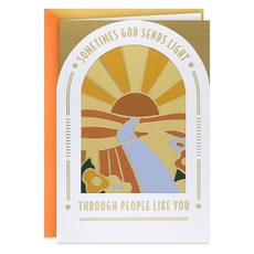 Hallmark 친구 선생님 형제 자매를 위한 우리의 종교 생일 카드 (때때로 하나님이 빛을 보냅니다), Hallmark 친구, 선생님, 형제 자매를 위한 우리