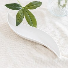 도자기 수반 물결 30.5x6cm 조화꽃 전용 인테리어 화분 장식 소품 원예 용품 가드닝, 물결수반