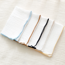 맘스포유 M4U 3중 요루 거즈 손수건 스카프 43x43cm (대) 5종세트