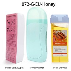 롤온 왁싱 키트 왁스 카트리지 스트립 소프트 히터 제모 페이퍼 워머, 1개, 6. 072-G-EU-Honey