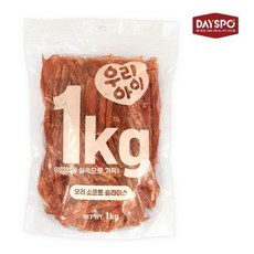 데이스포 강아지 우리아이 슬라이스, 오리 소프트, 1kg, 1개