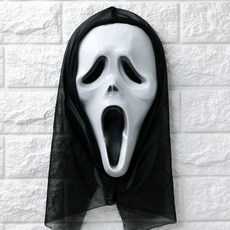 스크림 가면 할로윈 엽기 귀신 공포 소품 용품 파티, 단품, 1개