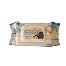 唯唯 Wei Wei 加厚純水柔濕巾 掀蓋款, 20套裝, 80張, 430g