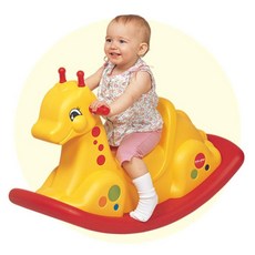 아기 실내 야외 대형 타는 기린 흔들말 승용 장난감 유아, 1개