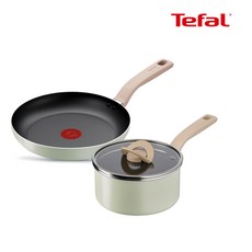 테팔 인덕션 세이지 쿡 2종(후라이팬24+편수18), 민트, 1세트, 후라이팬24+편수18