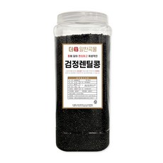 더알찬곡물 통에담은 검정 렌틸콩 2kg, 1개