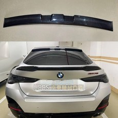 BMW G26 MIW乾碳纖維後尾門頂翼，適用於420i 430i 440i，提升車身運動感與操控性能