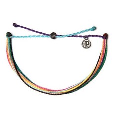 Pura Vida 美國手工蠟繩手鍊腳鍊兩用，九色祝福, 1個
