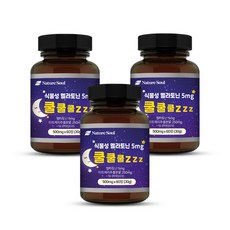 식물성 멜라토닌 5mg 쿨쿨쿨 zzz, 3개, 60정