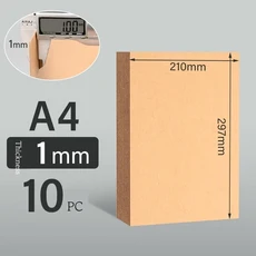 두꺼운 흰색 크래프트 종이 하드 판지 DIY 핸드메이드 카드 제작 칩보드 백킹 보드 A4/A5 1/1/2/2.5-3m, 09 A4-1mm-khaki, 1개