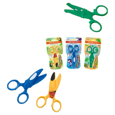 雄獅 SS-101 兒童安全剪刀 - 可愛動物造型, 1個, SS-101 兒童安全剪刀 大嘴鳥黃