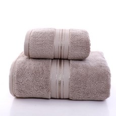 酒店級純棉大浴巾 加厚親膚吸水不易掉毛, 卡其色,70x140cm【450g】, 1個
