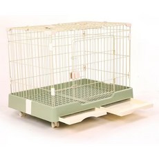 【寵傢好】單層兔籠(二種尺寸) 可移動寵物籠 貓籠 狗籠 兔籠 貓狗籠, 綠色, 1包裝