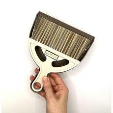 빗자루 쓰레받기 빗자루세트 자취필수템 학교준비물, 아이보리+브라운, 1개