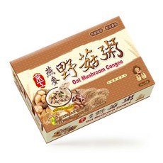 京工 素食沖泡粥 山藥芋頭香菇蔬食即食粥 味噌湯沖泡即食 多種口味選擇 方便快速, 1套, 燕麥野菇粥34g 8包/盒(五辛素), 34g