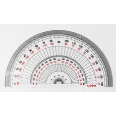 KORING 반원분도기 Ø15cm 각도기 각도용자 분도기 제도용자 반원분도기, 1개