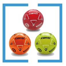【CONTI】5000系列 低彈跳 TPU材質 五人制足球 (4號球) - 全國大專聯賽指定球, 紅銀,4號, 1個