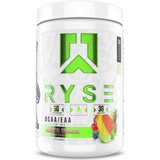 RYSE BCAA EAA Powder - Tropical Snocone - 5g Branched Chain Amino Acids 3g Essential Aminos Suga, 1개, 300g