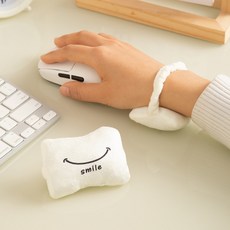 ibooooo 護腕滑鼠墊 舒緩手腕壓力 放下焦慮 Smile 2-2.5cm 厚度, 護腕滑鼠墊 - 開心一笑 - 1個裝, 1個