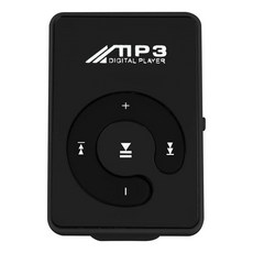 휴대용 MP3 음악 다기능 지원 스포츠 카드 TF 30시간 플레이어 SD MP4 가능, Bla