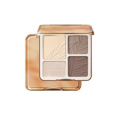 JUDYDOLL 橘朵 #02樹影盤 高光修容面部綜合盤 四色眼影修容打亮盤 塑造立體輪廓, 1個, 02 樹影盤