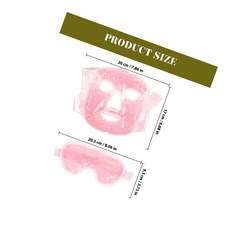 1세트 쿨링 아이스 페이스 마스크 아이 재사용 가능 냉온 여성 남성용 부기 얼굴, Pink
