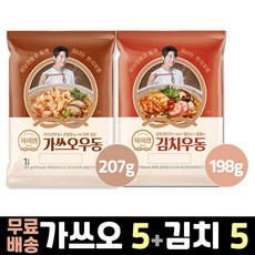 삼립 하이면 가쓰오우동 5봉 + 김치우동 5봉, 1개, 2.025kg