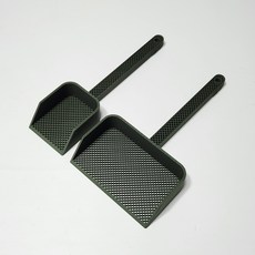 [아이디에이치] 더 촘촘한 일반 + 왕 모래삽 응가삽 1+1 2종 세트, 올리브 그린 (일반+왕), 1개