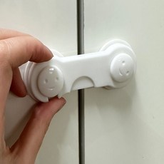 은비가 수납장잠금장치 수납도어 잠금장치 1p, 화이트