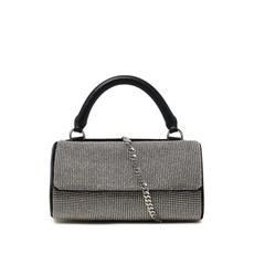 카라 화이트 크러시 크리스털 장식 미니 백