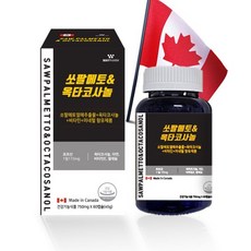 웨이팜 쏘팔메토&옥타코사놀 750mg, 3개, 60정