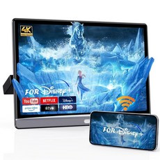 뒷좌석용 13.3인치 자동차 TV 차량용 4K 안드로이드 헤드레스트 모니터 4G+64G 휴대용 후면 엔터테인먼트 시스템 휴대폰 무선 미러 링크 터치 스크린 지원 Wi-F, 13.3"