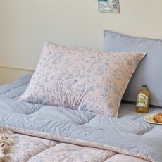 _ 퓨어코튼 60수 고밀도 바이오워싱 베개커버 50*70 하임플라워_CV0324156, _ 퓨어코튼 60수 고밀도 바이오워싱 베개커버 50*7