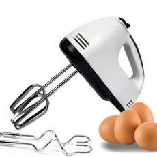7단계 속도조절 가정용 핸드믹서 거품기 휘핑기 소형 휴대용 전기 계란 거품기