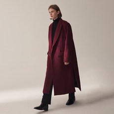 HYOJI 超長版雙排釦大衣