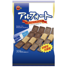 Bourbon Alfort 帆船巧克力餅乾 - 濃醇牛奶口味, 1個, 745g