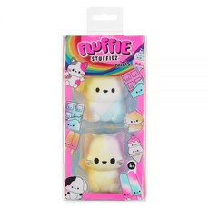 Fluffie Stuffiez Dog & Cat 미니 수집용 기능 플러시 - 서프라이즈 공개 언박싱 부드럽고 말랑거리는 촉각 놀이 피젯 DIY, 1개