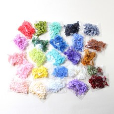 화연양화 프리저브드플라워 컬러수국 10개입 DIY용 학교기관 수업용