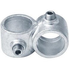 4개의 PCS 아연 도금 강철 구조 파이프 난간 피팅 3방향 코너 90도 측면 출구 엘보 커넥터OD: 1.315, Crossover