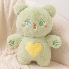 可愛絨毛玩偶 兔子造型抱枕 兒童節禮物, 牛油果熊,38cm