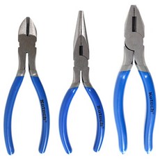 실속 플라이어 3종세트(니퍼15cm+롱로즈15cm+펜치18cm), 1세트