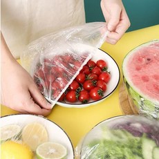 食品級保鮮膜套 500只 加大加厚款 防塵罩, 1個, 21只,加大加厚款【拉伸38厘米】食品級