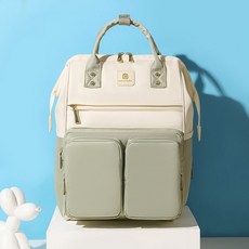 媽媽包 媽咪包 母嬰包 多功能包包 便攜式媽媽包母嬰包2025陞級款媽咪包媽媽輕便外出包雙肩包多功能帶娃旅行背包, 淺綠色