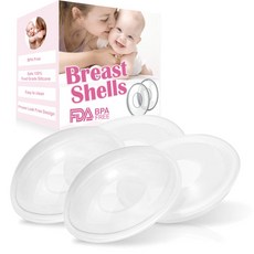 YIYEE 모유 수유용 유 보호 쉘 4개 팩 BPA 프리 YIYEE Breast Shells Milk Saver for Breastfeeding 4 Pack BPA Free, 1개