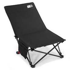 탄씨엔쯔 스틸 비치 팔 없는 라운지 의자 50x52x75cm TXZ-CAF3062, 1개, 블랙