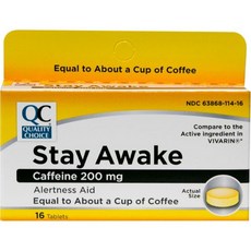 퀄리티 초이스 스테이 어웨이크 카페인 정제