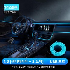 레인보우 엠비언트 라이트 식빵등 세트 RGB, 아이스블루 3-in-1 콘솔 2개, 1L, 1개