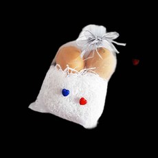 망사주머니 은회색 중장 지