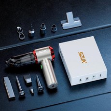 차량용 무선 초강력 청소기 SZUK C012 985000Pa 자동차 진공 휴대용 핸드 헬드 Machianr 미니 강력한 흡입 진공청소기, 1)Max Red