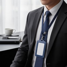 Sinaid 가죽 사원증 케이스 (세로형) 출입카드케이스